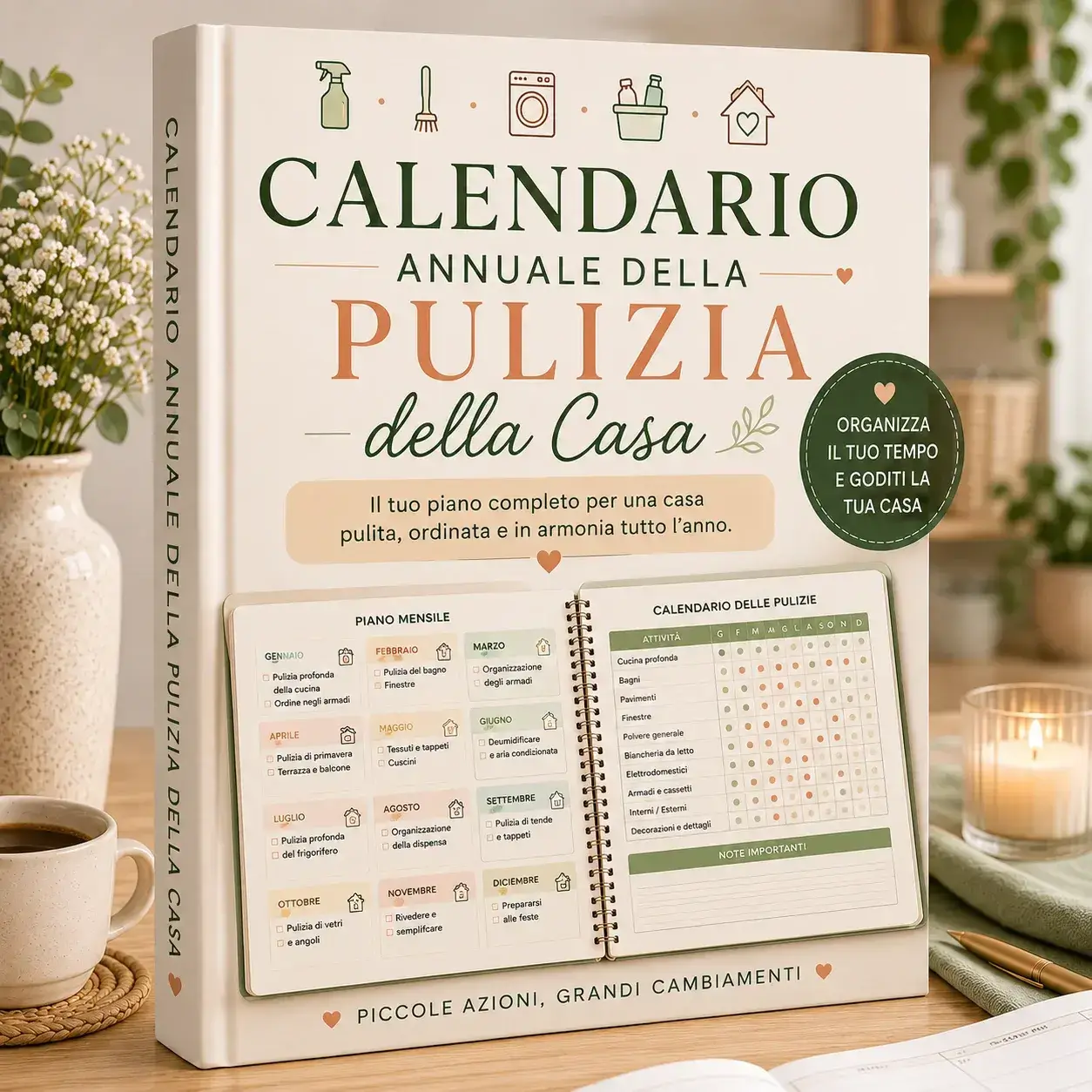 Calendario annuale delle pulizie di casa